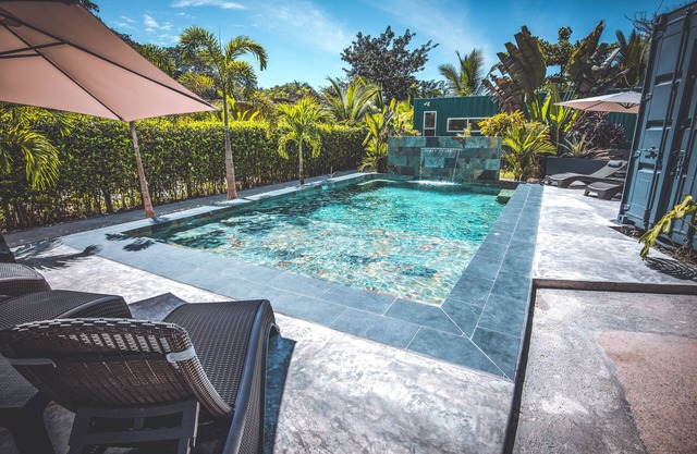 Modern Shipping Container With Beautiful Pool!
