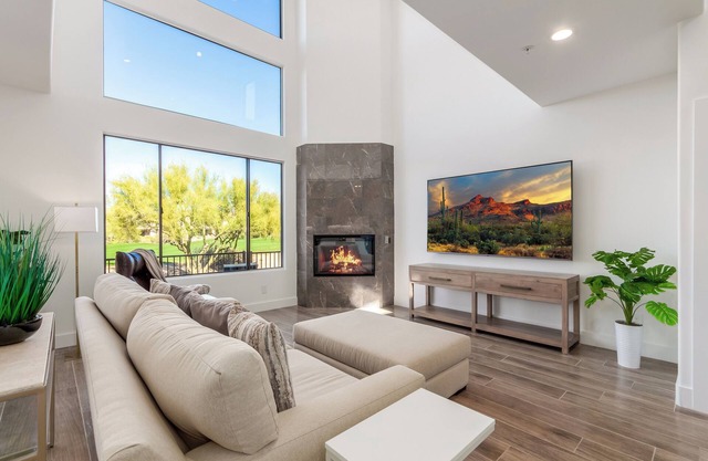 Modern Troon North Townhouse Overlooking the 9th Fairway – Perfect for Golfers