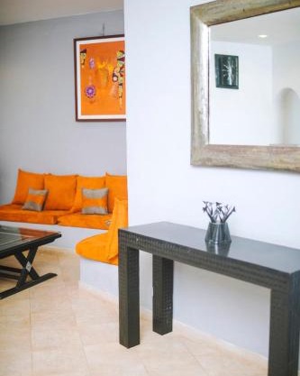 Modern villa with pool views