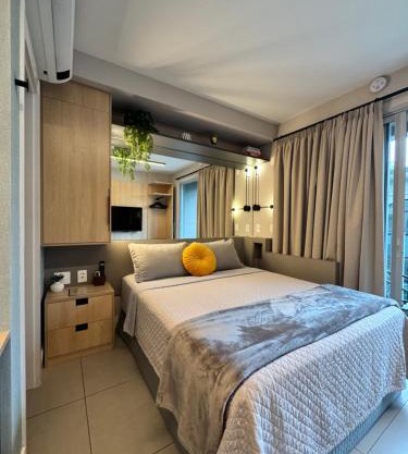 Moderno em Endereço Privilegiado, Pinheiros - Faria Lima - Cama Queen