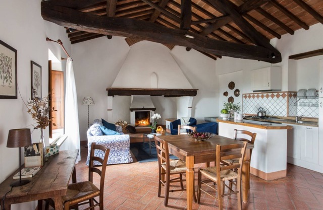 Montestigliano, an authentic farmhouse in the heart of Tuscany, is an oasis of peace and beauty that offers its guests refined residences and an enchanting view