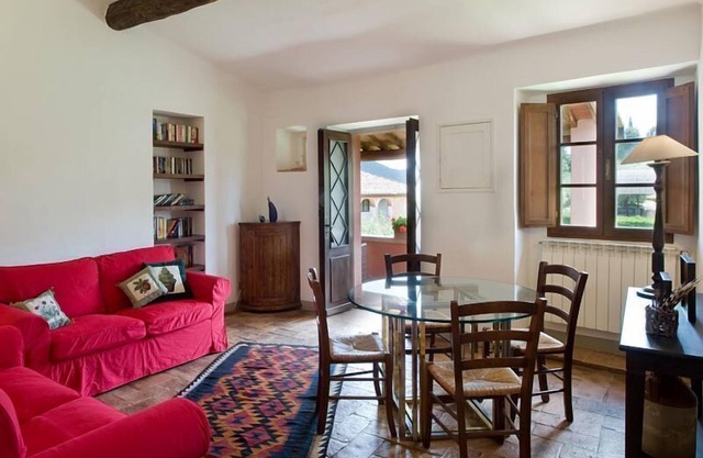 Montestigliano, an authentic farmhouse in the heart of Tuscany, is an oasis of peace and beauty that offers its guests refined residences and an enchanting view