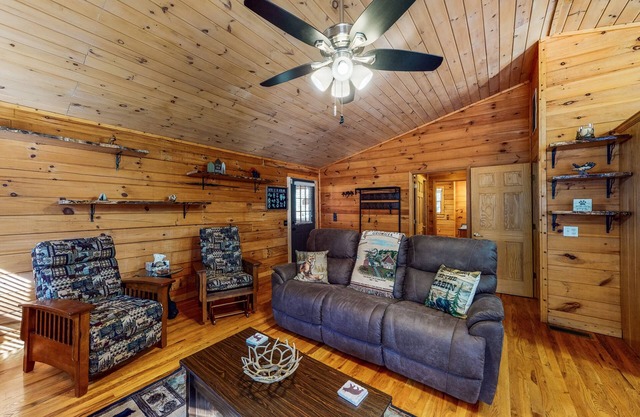 mountain cabin with deck, sunroom, grill, fireplace, arcade, & wifi - dogs ok