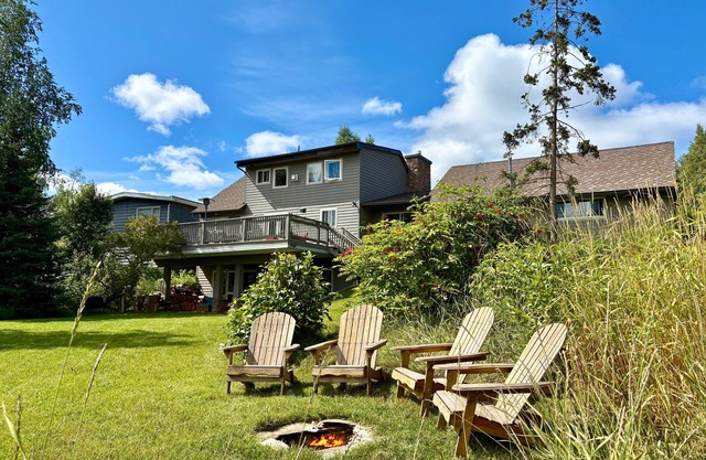Mountain View Retreat with Deck, Yard, Lake, & Fire Pit