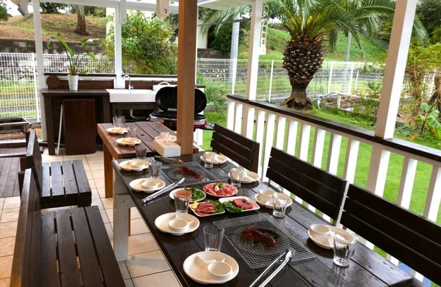Near the sea！Covered barbecue terrace◆