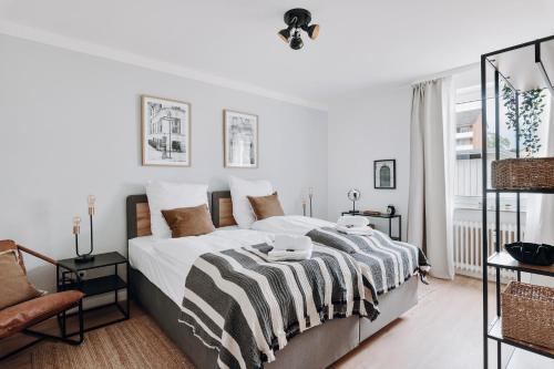 NEU Zweiraumstil I Modernes Design I voll ausgestattet I Sehr ruhige Lage I Arbeitsplatz I Hotelbetten I Smart TV mit Netflix und Magenta I Frisch saniert