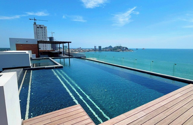 NEW beachfront apartment in Mazatlan fully furnished and equipped.