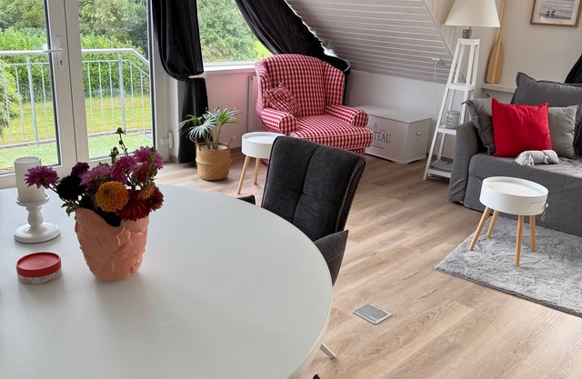 New vacation apartment on the Baltic Sea with garden only 450 meters to the sea and marina