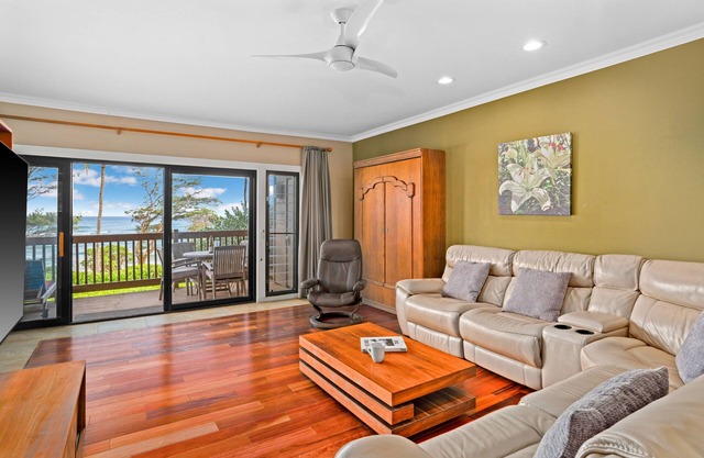 New Listing Oceanview Kaha Lani 223 with Lanai Beach Access and Modern Comforts
