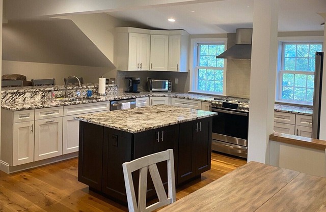 Newly built apartment in historic village