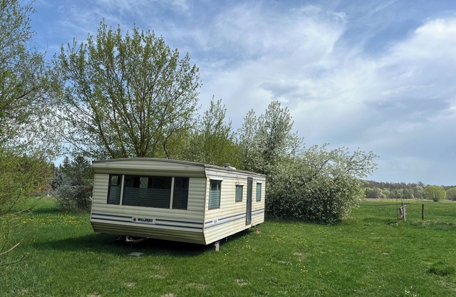 Nice 2-bedroom mobile home in a charming natural place, 1h drive from Warsaw