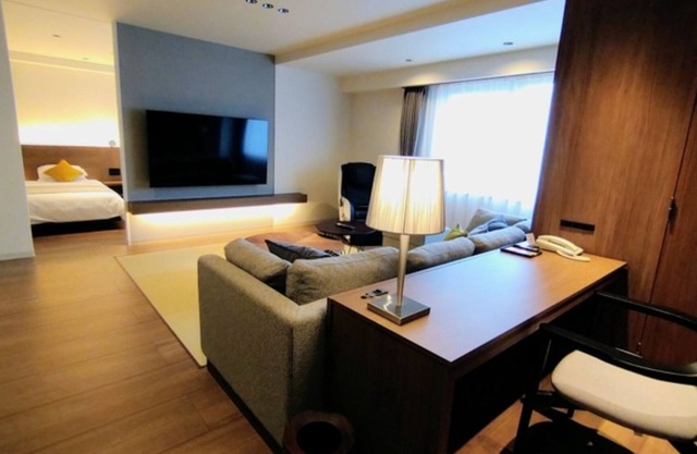 NonsmokingJapaneseWestern living twin room bre/Rishirigun Hokkaidō