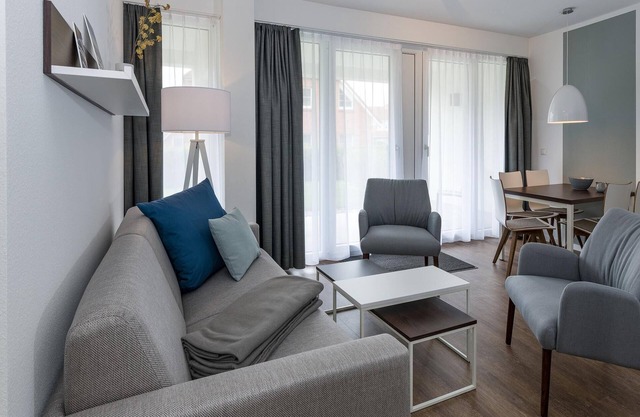 Nordsee-apartment mit Terrasse Inkl. Parkplatz, Schwimmbad- & Saunanutzung