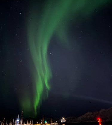 Norway Lights center of Bodo near Train station and Aeroport