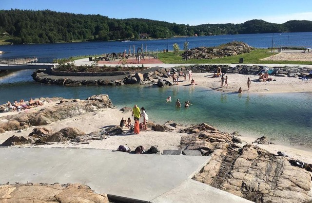 Nyrestaurert leilighet nær byen og badeplass