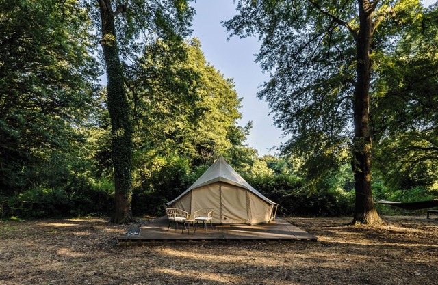 OAK glamping relax, CAUTHA cushy tent romantic and stylish, in a magical forest