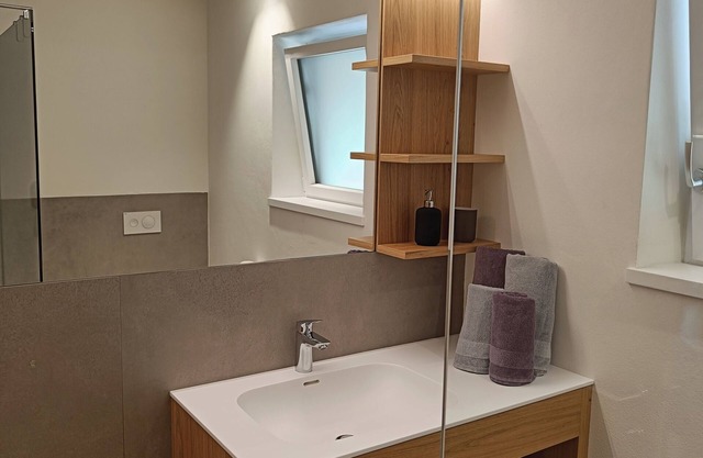 Oberberghof - vacation apartment in Eppan Berg with terrace, garden and organic swimming pond