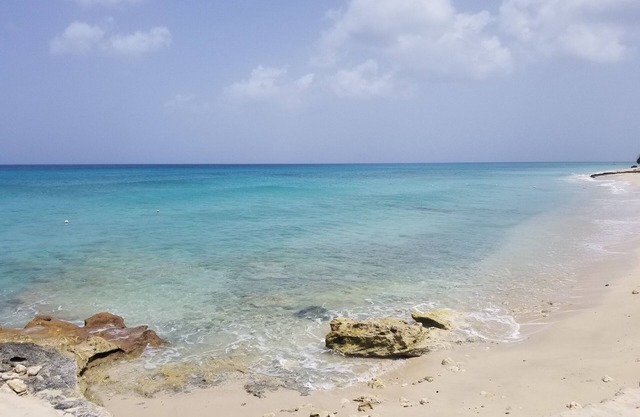 Ocean front condo complex, 2 bed, 2 bath with a pool. Saltwater lagoon view.