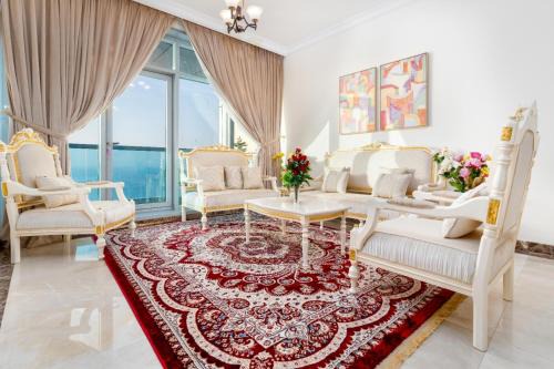Ocean view luxury 3BR duplex at ajman corniche