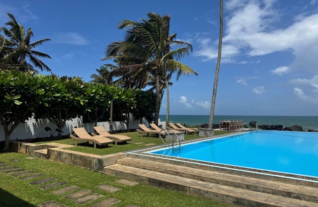 Oceanfront 5-bedroom villa with pool & chef on Sri Lanka's Southernmost point