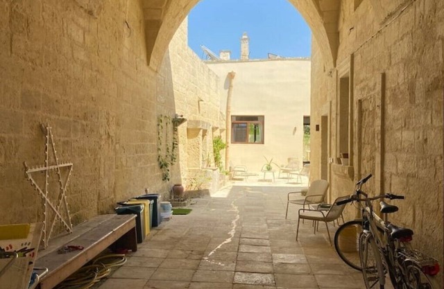 Old courtyard house in the village