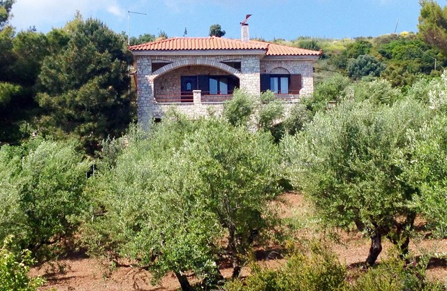 Olive Grove stonemade Residency with panoramic view.