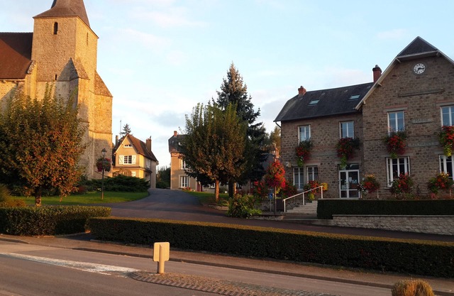 On the Town Sqaure next to the Church, built in the 13th century.