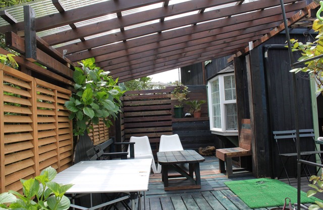 One (2) twin cottages with seasonal garden views. Wild Strawberry & Hollyhock.