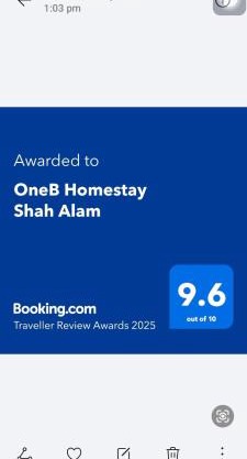OneB Homestay Shah Alam, 9 pax, I-city near, Wifi
