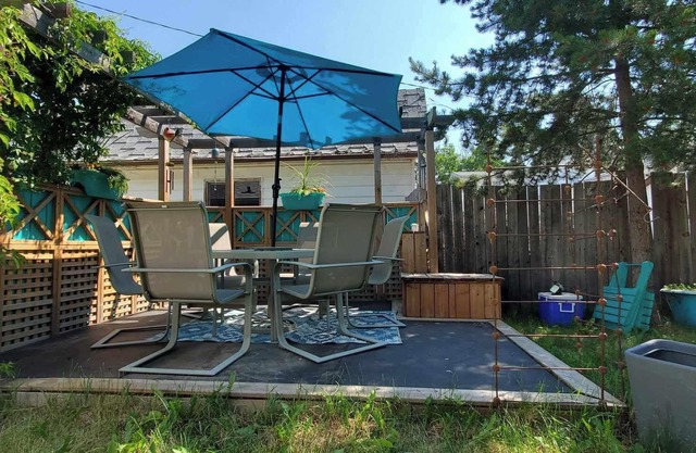 Our cottage is just two blocks away from Sylvan Lake