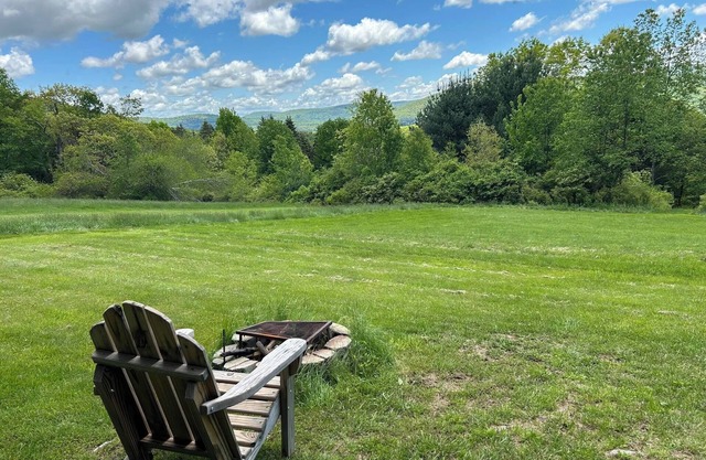 Our Rustic Serenity Camp is 190 sq ft and over looks the river valley.