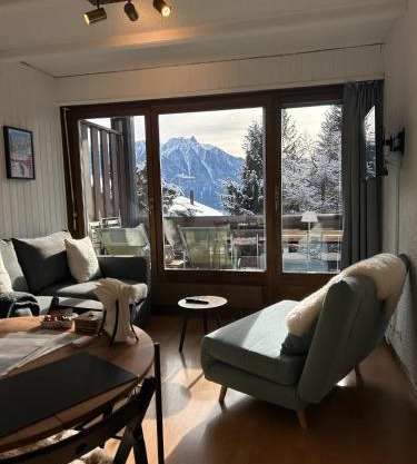 Ovronnaz - Studio with beautiful view and parking