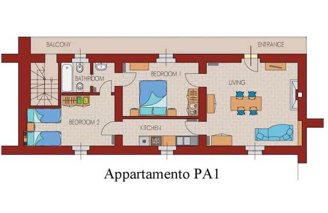 Palazzo Barbò (historical medieval palace) relax outdoors, great for vacation or work
