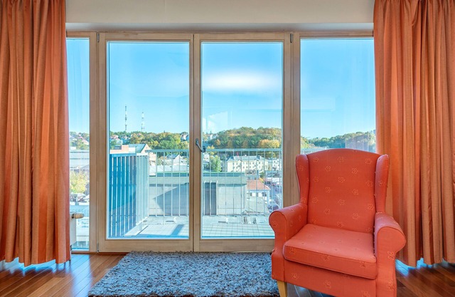 Panoramic city center apartment near Kaunas Railway /Bus station by Polo apart.