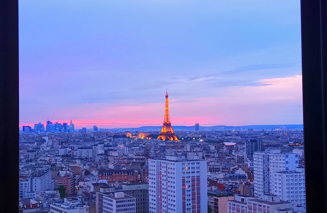 Panoramic Views of Paris and Pool