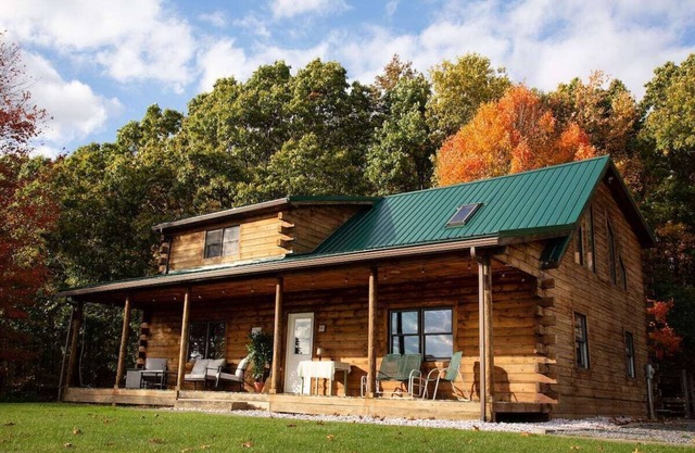 Peaceful log home retreat.