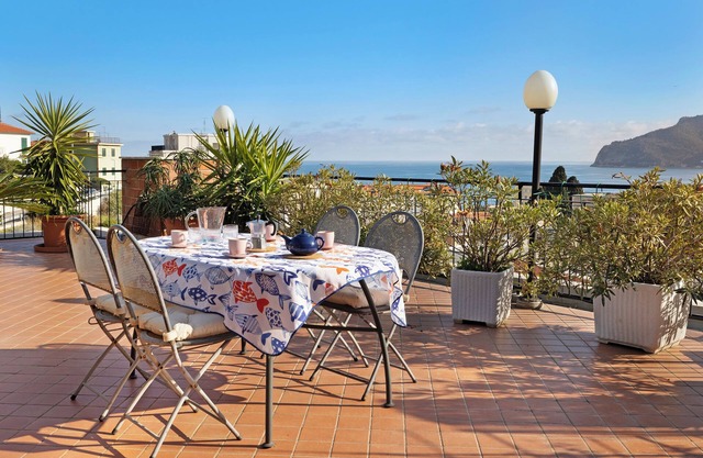 Penthouse apartment "Cielo E Mare" with Sea View, Private Terrace & Air Conditioning.