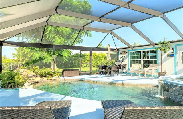 Pine Island Beach House! *Gulf Access, Heated Pool, Hot Tub & Boat Dock*