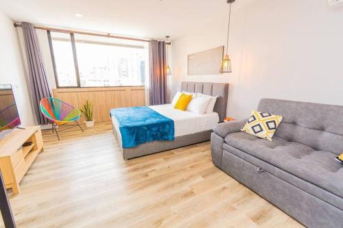 Poblado, Modern studio, coworking, A/C, Gym 1411