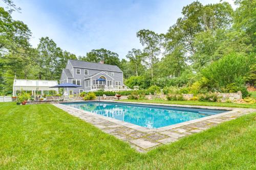 Pool, Sunroom and Gardens Luxe Sandy Hook Home!