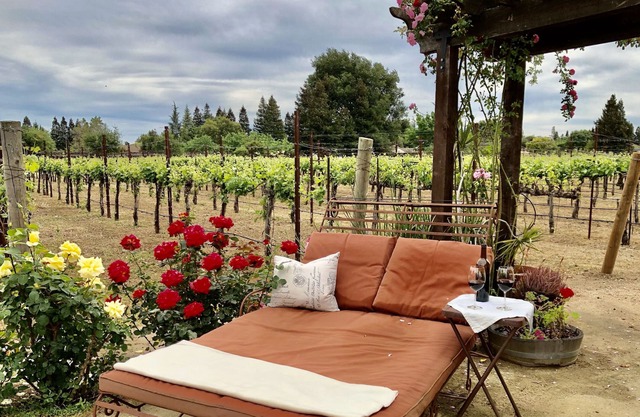 Poolside Suite with a private rose garden and private entry