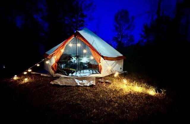 Private Glamping spot with 30 acres all to yourself.
