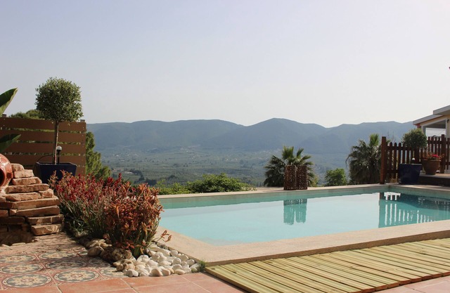 Private pool villa with amazing garden and island views