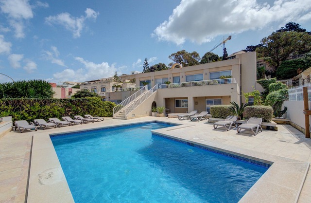 Private Seafront Villa with swimming pool and views.