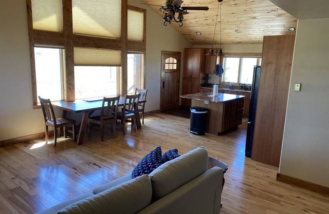 Private setting an hour from Yellowstone Park and minutes from fishing accesses.