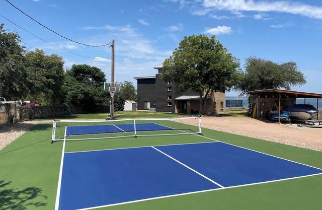 Private Waterfront Home with Pickleball Court