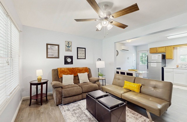 Quaint dog-friendly retreat near the lake w/wood stove, gas grill, & large yard
