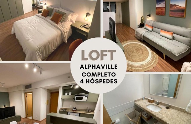 Quarto Hotel no coração de Alphaville Piscina e Academia