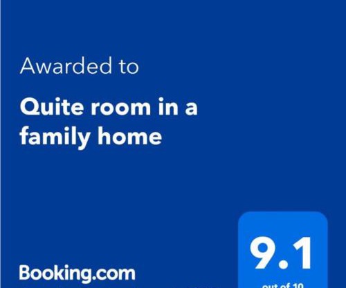 Quiet room in a family home