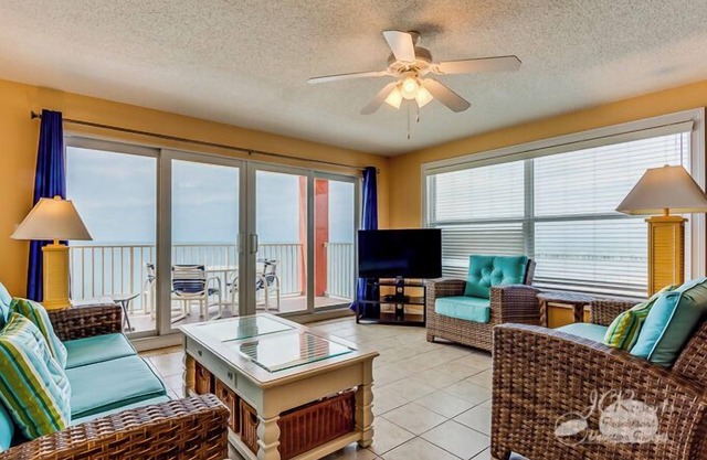 Ram Sea 509 is a Gold 2-bedroom 2 bath Gulf Front Corner Condo on top Floor